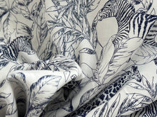 Load image into Gallery viewer, #1765 Blue Safari printed 100% Viscose Voile Remnant