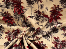 Load image into Gallery viewer, #1767  Palms Trees Italian Printed 100% Viscose Remnant