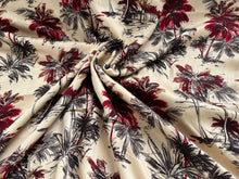 Load image into Gallery viewer, #1767  Palms Trees Italian Printed 100% Viscose Remnant