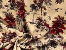 Load image into Gallery viewer, #1767  Palms Trees Italian Printed 100% Viscose Remnant