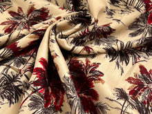 Load image into Gallery viewer, #1767  Palms Trees Italian Printed 100% Viscose Remnant