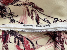 Load image into Gallery viewer, #.   Wetlands printed 100% Italian Cotton Suiting Remnants