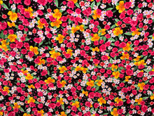 Load image into Gallery viewer, #1769 Floral Garden Printed Italian 100% Viscose Challis Remnants