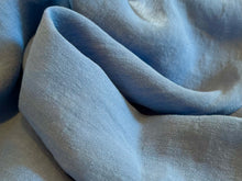 Load image into Gallery viewer, Azure Blue Lightweight 100% Linen.   1/4 Metre Price