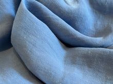 Load image into Gallery viewer, Azure Blue Lightweight 100% Linen.   1/4 Metre Price