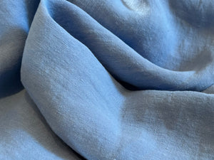 Azure Blue Lightweight 100% Linen.   1/4 Metre Price