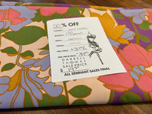 Load image into Gallery viewer, #1555 Retro Vintage Floral Garden 100% Cotton Remnant