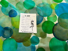 Load image into Gallery viewer, #1762 Aqua &amp; Green Italian 100% Cotton Remnants