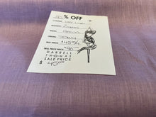 Load image into Gallery viewer, #1573 Dusty Lavender 100%  Handkerchief Linen Remnant