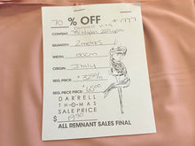 Load image into Gallery viewer, #1777 Dusty Rose Sensitive Sand Italian Polyester Microfibre &amp; Lycra Remnant