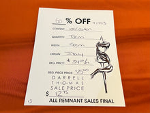 Load image into Gallery viewer, #1793 Vibrant Orange 100% Cotton Shirting Remnant