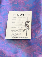 Load image into Gallery viewer, #1931 Periwinkle/ Shot Pink Viscose Paisley Lining Remnant