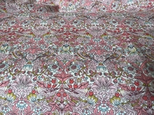 Load image into Gallery viewer, Strawberry Thief -  Pink Liberty of London Tana Lawn 100% Cotton.    1/4 Meter Price