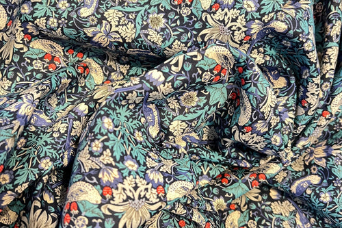 Strawberry Thief-M Liberty of London 100% Cotton Tana Lawn   1/4 Meter Price