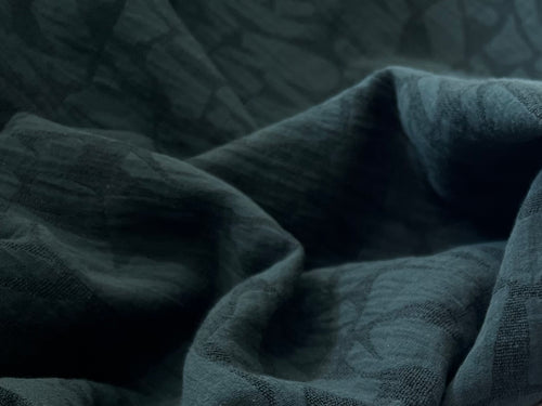 Weston Lagoon Blue Abstract Jacquard Blend    1/4 Metre Price