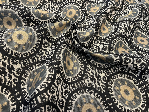 #1082 Suzi Quarry Medallion 39% Rayon 31% Cotton 30% Polyester  Remnant