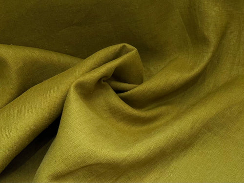 Pesto Green 100% Linen     1/4 Meter Price