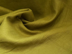 Pesto Green 100% Linen     1/4 Meter Price