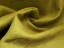 Load image into Gallery viewer, Pesto Green 100% Linen     1/4 Meter Price