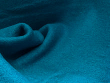 Load image into Gallery viewer, Electric Turquoise Boiled 100% Wool Coating    1/4 Meter Price