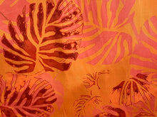 Load image into Gallery viewer, Lyocell Tangerine Sunset Palms    1/4 Metre Price