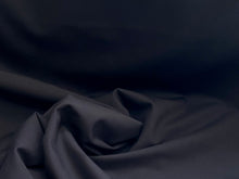 Load image into Gallery viewer, Navy Blue Lightweight Ponte di Roma Knit 65% Viscose 30% Nylon 5% Spandex.  1/4 Meter Price