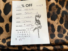 Load image into Gallery viewer, #1937 Exclusive Snow Leopard 100% Silk Crepe de Chine Remnant