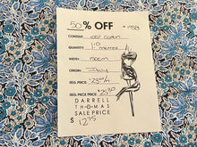 Load image into Gallery viewer, #1938 Shades of Blue Floral and Thistles Print.   100% Cotton Remnant