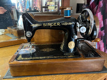 Load image into Gallery viewer, Vintage Singer 99 Hand Crank Sewing Machine and Cover