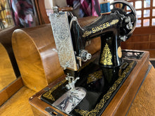 Load image into Gallery viewer, Vintage Singer 99 Hand Crank Sewing Machine and Cover