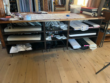 Load image into Gallery viewer, Cutting Table with three base Cabinets