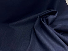 Load image into Gallery viewer, Indigo Blue Denim Stretch Knit 56% Cotton 34% Poly 10% Spandex  1/4 Metre Price