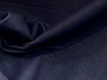 Load image into Gallery viewer, Indigo Blue Denim Stretch Knit 56% Cotton 34% Poly 10% Spandex  1/4 Metre Price