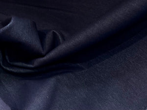 Indigo Blue Denim Stretch Knit 56% Cotton 34% Poly 10% Spandex  1/4 Metre Price