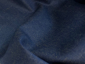 Blue & Yellow Shot  80% Cotton 18% Polyester 2% Spandex Denim.     1/4 Metre Price
