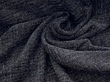 Load image into Gallery viewer, Black Shimmer Couture Tweed 100% Polyester