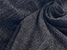 Load image into Gallery viewer, Black Shimmer Couture Tweed 100% Polyester
