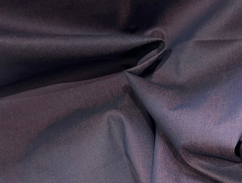 Blue & Orange Shot  80% Cotton 18% Polyester 2% Spandex Denim.     1/4 Metre Price