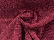 Load image into Gallery viewer, Bordeaux Shimmer Couture Tweed 100% Polyester