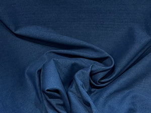 Denim Blue Stretch Knit 56% Cotton 34% Poly 10% Spandex  1/4 Metre Price