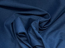 Load image into Gallery viewer, Denim Blue Stretch Knit 56% Cotton 34% Poly 10% Spandex  1/4 Metre Price