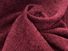 Load image into Gallery viewer, Bordeaux Shimmer Couture Tweed 100% Polyester