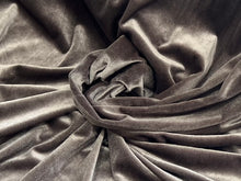 Load image into Gallery viewer, Sensuous Silver Stretch Velvet 94% Polyester 6% Spandex     1/4 Meter Price