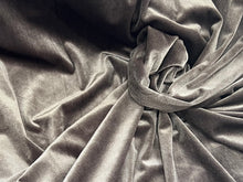 Load image into Gallery viewer, Sensuous Silver Stretch Velvet 94% Polyester 6% Spandex     1/4 Meter Price
