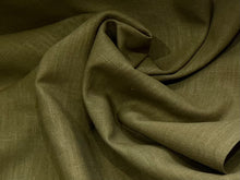 Load image into Gallery viewer, Scotland Green 100% Linen     1/4 Meter Price