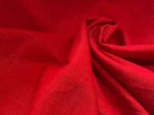 Load image into Gallery viewer, Canadian Red 100% Linen     1/4 Meter Price