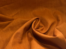 Load image into Gallery viewer, Pumpkin Orange 100% Linen     1/4 Meter Price