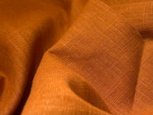 Load image into Gallery viewer, Pumpkin Orange 100% Linen     1/4 Meter Price