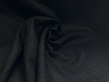 Load image into Gallery viewer, Jet Black 100% Linen     1/4 Meter Price
