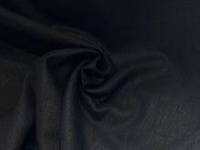 Load image into Gallery viewer, Jet Black 100% Linen     1/4 Meter Price